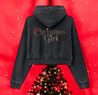 Christmas Girl Crop Hoodie